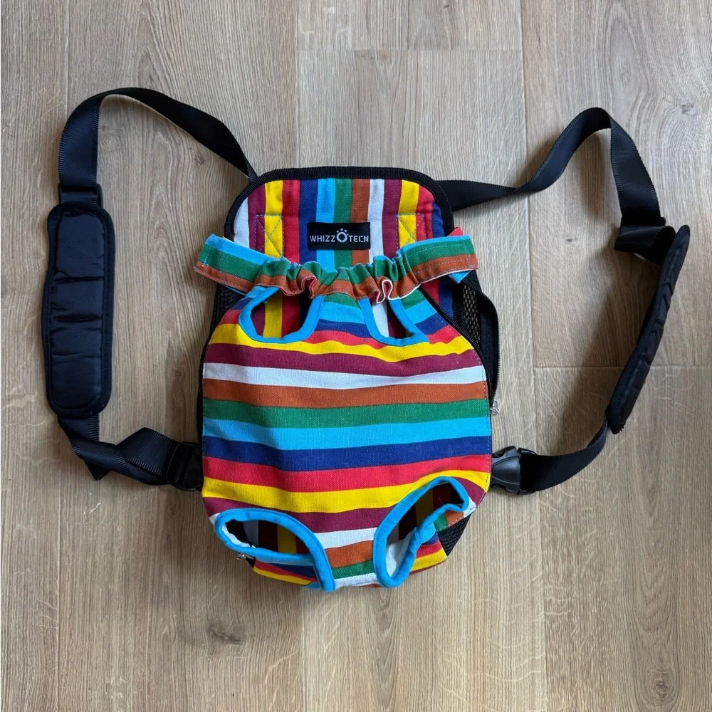 Whizzo Tech Stripe Dog Carrier - Multicolor- L